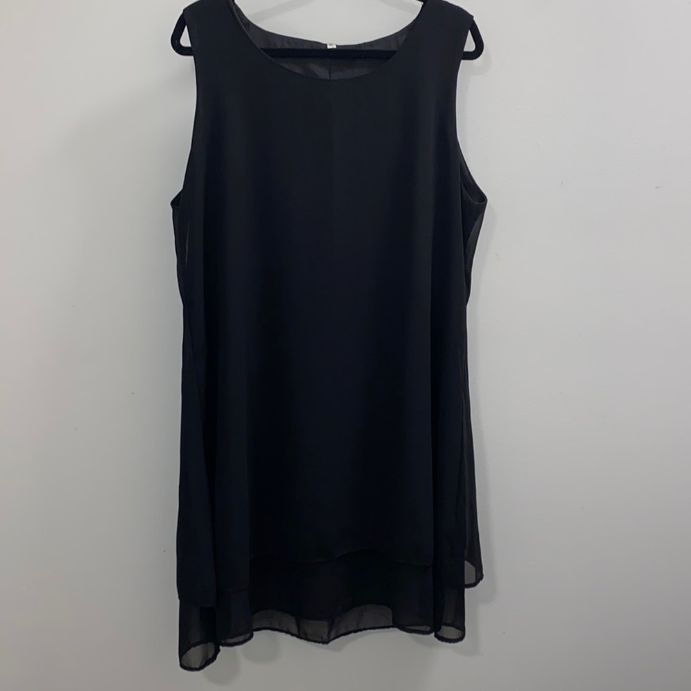 SHEER 2 LAYER COCKTAIL DRESS SIZE XL